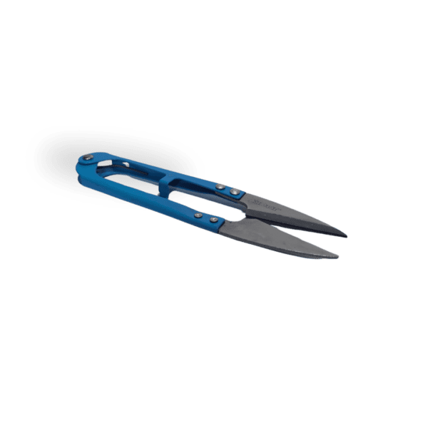 (TC806)TESOURA DE ARREMATE GRANDE METAL AZUL JACK
