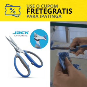 Tesoura Para Tecido Profissional Original Da Marca Jack 19cm - FRETE GRÁTIS PARA IPATINGA