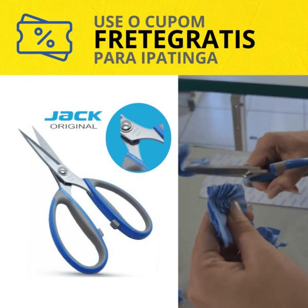 Tesoura Para Tecido Profissional Original Da Marca Jack 19cm - FRETE GRÁTIS PARA IPATINGA